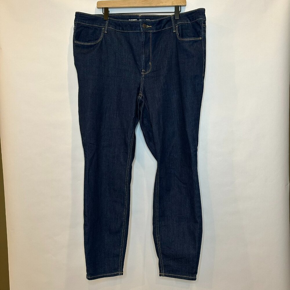 Old Navy high-rise super skinny dark wash jeans 20